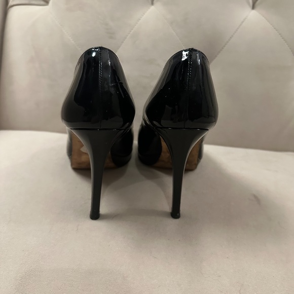 LK Bennett Sledge Black Patent Leather Heels LK Bennett Sledge Pumps sz 39 - Picture 3 of 5